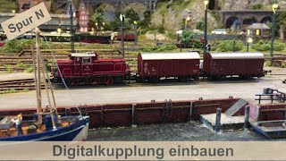 Modelleisenbahn Einbau digitaler Kupplung [upl. by Valentina]