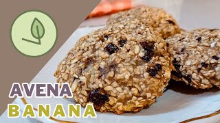 GALLETAS DE AVENA Y BANANA SIN AZÚCAR SIN HARINA 🍪🍪 EL FUTURO ES VEGANO [upl. by Baten]