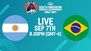 Final  Argentina v Brazil  Full Basketball Game  FIBA South American Womens Championship 2024 [upl. by Jaret]