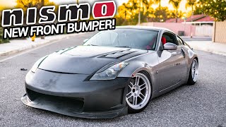 350Z NEW FRONT BUMPER INSTALL DRIFT BUILD [upl. by Januisz]