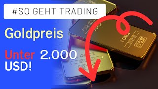 Goldpreis Prognose 2000 USD geknackt Weitere Korrekturziele [upl. by Elleimac]