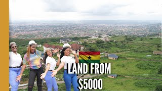 BUY LAND IN GHANA WITH BEAUTIFUL MOUNTAIN VIEWS  BUILDING IN GHANA [upl. by Kowatch]