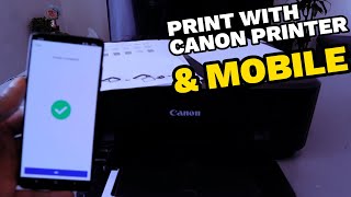 HOW TO ADD Mobile AND Canon PRINTER TO WIFI  PRINT Double Side Simplex Colour amp Black and White [upl. by Llenahs334]