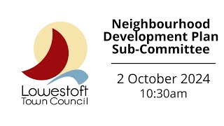 Neighbourhood Development Plan SubCommittee [upl. by Nohsav]