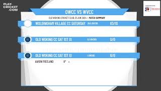 Old Woking CC Sat 1st XI v Woldingham Village CC Saturday XI [upl. by Noemad570]