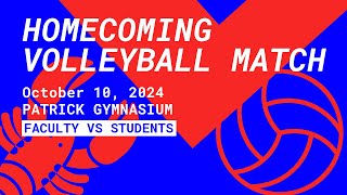 FacultyStaff v Students Homecoming Volleyball Match [upl. by Maghutte]