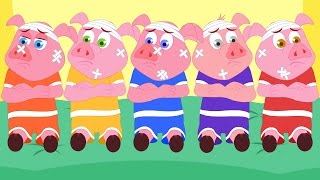 Five Little Piggies  Nursery Rhymes For Children  Cartoon Videos For Babies by Kids Tv [upl. by Attenol]