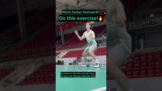 Badminton new footwork exercise 2024 short badminton badmintonlovers viral [upl. by Carie]