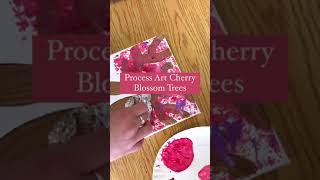 Process Art Cherry Blossoms Foil Painting [upl. by Erbes512]