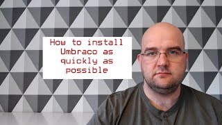 How to install umbraco as quickly as possible 5 mins [upl. by Ayoral]