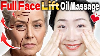 A Miracle Full Face Oil Massage to Erase Sagging and Wrinkles in 10 DAYS Drain Lymph and Veins [upl. by Jezebel471]