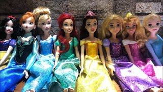 Disney Princess Doll Makeover DIY Miniature ldeas for Barbie Wig Derss Feceup and more [upl. by Ahsilad]