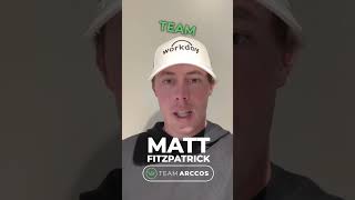 Welcome to Team Arccos Matt Fitzpatrick [upl. by Akisey]