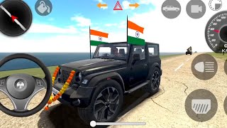 Dollar songs Modified Mahindra Black Thar 👿 Indian Car Simulator Game 3d  Mobile phone game Ep 01 [upl. by Zsolway]