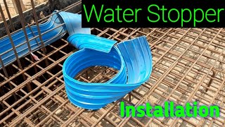 Water stopper Installation water Stopper Installation in swimming Pool part 8 waterstopper [upl. by Ardet]