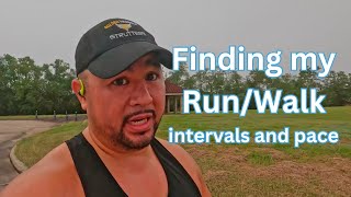 Finding my intervals amp pacing for walkrunning a half marathon [upl. by Enyrhtak]