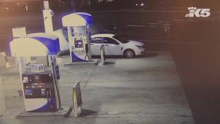 SHOCKING car flip into a gas pump [upl. by Shanahan]