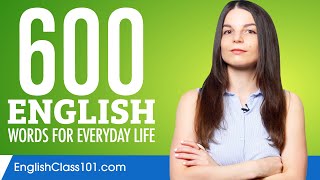 600 English Words for Everyday Life  Basic Vocabulary 30 [upl. by Miuqaoj37]