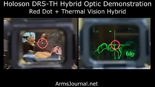 Holosun Red Dot Thermal Hybrid Optic Demo DRS TH  IWA 2023 [upl. by Calesta]