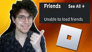 How To Fix Unable To Load Friends In Roblox Friends Not Loading [upl. by Nena]