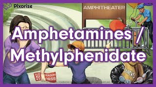 Amphetamines Pharmacology Mnemonic Review for Nursing NCLEX  Methamphetamine Dextroamphetamine [upl. by Narcho]