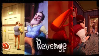 HELLO NEIGHBOR MOD KIT REVENGE ALPHA 1  DEMO ALL VERSIONS OF THE MOD [upl. by Gnoc]