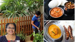 വെക്കേഷൻ ആയാൽ ഇങ്ങനെയൊക്കെ ആണ്  Making Breakfast amp Lunch  Tomato Coriander Chutney Mampzha Sambar [upl. by Luiza]