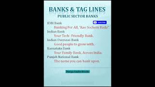 Bank amp tag lines bank banknifty sbi bob canarabank hdfc icicibank boi bmb nifty sensex [upl. by Marika]