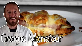 Croissant Croque Monsieur  FACILE et Délicieux 🤤 [upl. by Suiravaj]