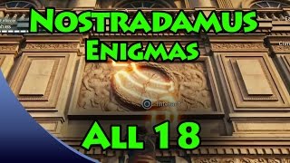 Assassins Creed Unity  Nostradamus Enigma Solutions All 18 Puzzle Locations From the Past [upl. by Block]