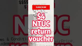 🇸🇬 Time limit OFFER  NTUC gives out 4 return voucher with every 50 purchase [upl. by Dnomasor270]