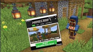 Minecraft  19w05a OUT NOW  WANDERING TRADER amp RAVAGER  Village and Pillage Update  Changelog [upl. by Magas111]