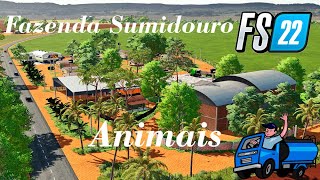 Farming Simulator 22  Pegar agua e alimentar os animais [upl. by Tuddor]