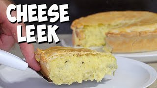 CHEESE LEEK amp POTATO PIE  How to make Cheese Leek and potato Pie  Homity Pie [upl. by Dranel]