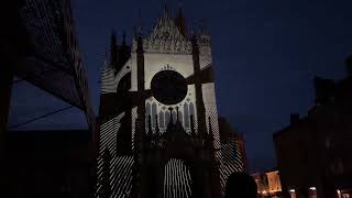 Lightshow at Metz Cathedral  Spectacle de lumière à la Cathédrale de Metz [upl. by Hadria455]