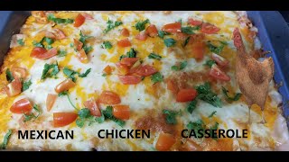 Mexican Chicken Casserole Recipe mexicancasserole [upl. by Yznyl819]