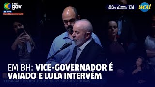 Lula pede civilidade e interrompe vaias contra vice de Zema [upl. by Renado]