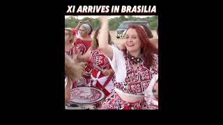 Xi arrives in Brazils Brasilia for state visit shortvideo [upl. by Iphagenia138]