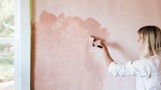 How to Paint a Wall with Limewash  Sunset [upl. by Ardnas]