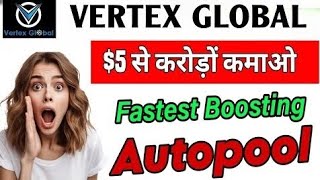 New mlm plan launch today  Vertex Global plan  auto pool plan  auto pool mlm plan [upl. by Nyladnar]