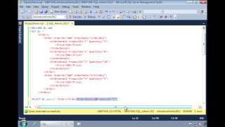 SQL Server 2012  Using XQuery to Query XML Data [upl. by Reinald]