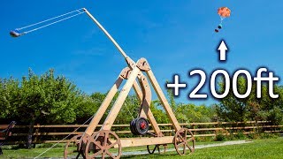 Launching a Trebuchet Straight UP [upl. by Gardia879]