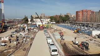 Obras Estación de Chamartín Madrid España MNN Madrid Nuevo Norte 1 de Febrero 2024 [upl. by Otilopih]