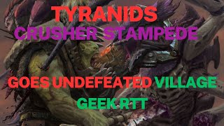 Tyranid Crusher Stampede Goes Undefeated [upl. by Razatlab]