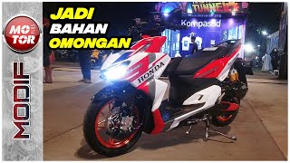 Honda Vario 160 Modifikasi Initial D Garage Konsepnya Galak  Motor Plus Modif [upl. by Aehsila]