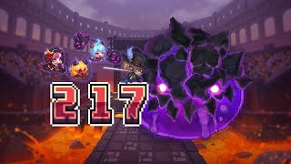 Guardian Tales Best Team on Airborne Dark Slime  Dungeon Kingdom Arena [upl. by Wolenik]