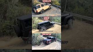 challenge toyota t lc76 vs jeep jee vs ford shorts shoLC7668 [upl. by Critchfield734]