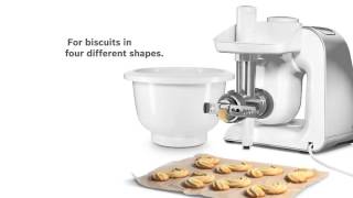 Bosch kitchen machine MUM 5 The BakingSensation lifestyle accessory set [upl. by Drazze]