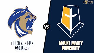 Trinity Bible College vs Mount Marty University Mens Basketball [upl. by Kristyn]