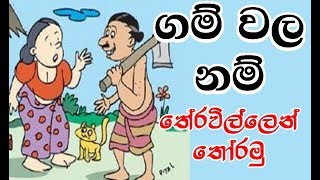 ගම් වල නම් තේරවිලි වලින් තෝරමු  Sinhala Thun Theravili Volume 7 [upl. by Eciram532]